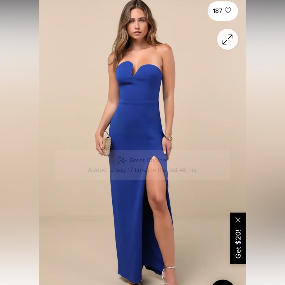 NWT Lulus royal blue dress